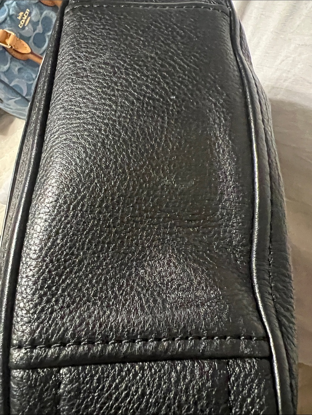 Marc Jacobs Black Leather Crossbody with Gold Double J Hardware Soft Pebble - Picture 6 of 8